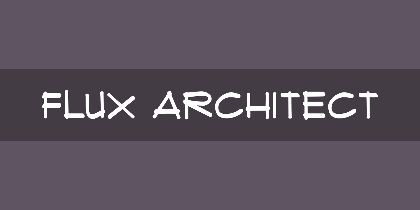 Beispiel einer Flux Architect-Schriftart #1